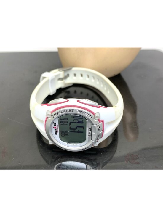 Timex Women\'s Watch T5K443 Ironman Triathlon Quartz Digital White Resin 36mm main image 8